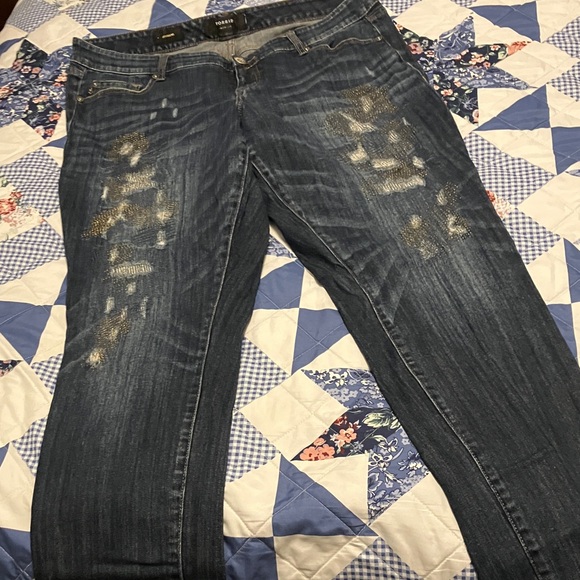 Torrid Premium Boyfriend Jeans with Destruction - Picture 4 of 8
